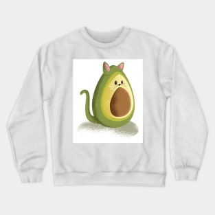 sweet avocado cat Crewneck Sweatshirt
